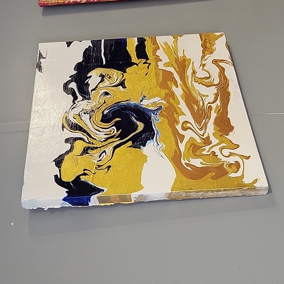 Acrylic Pour Paint Landscape - Picture 2 of 4